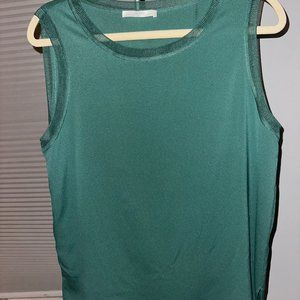 Green Silk Hugo Boss Blouse, size 6